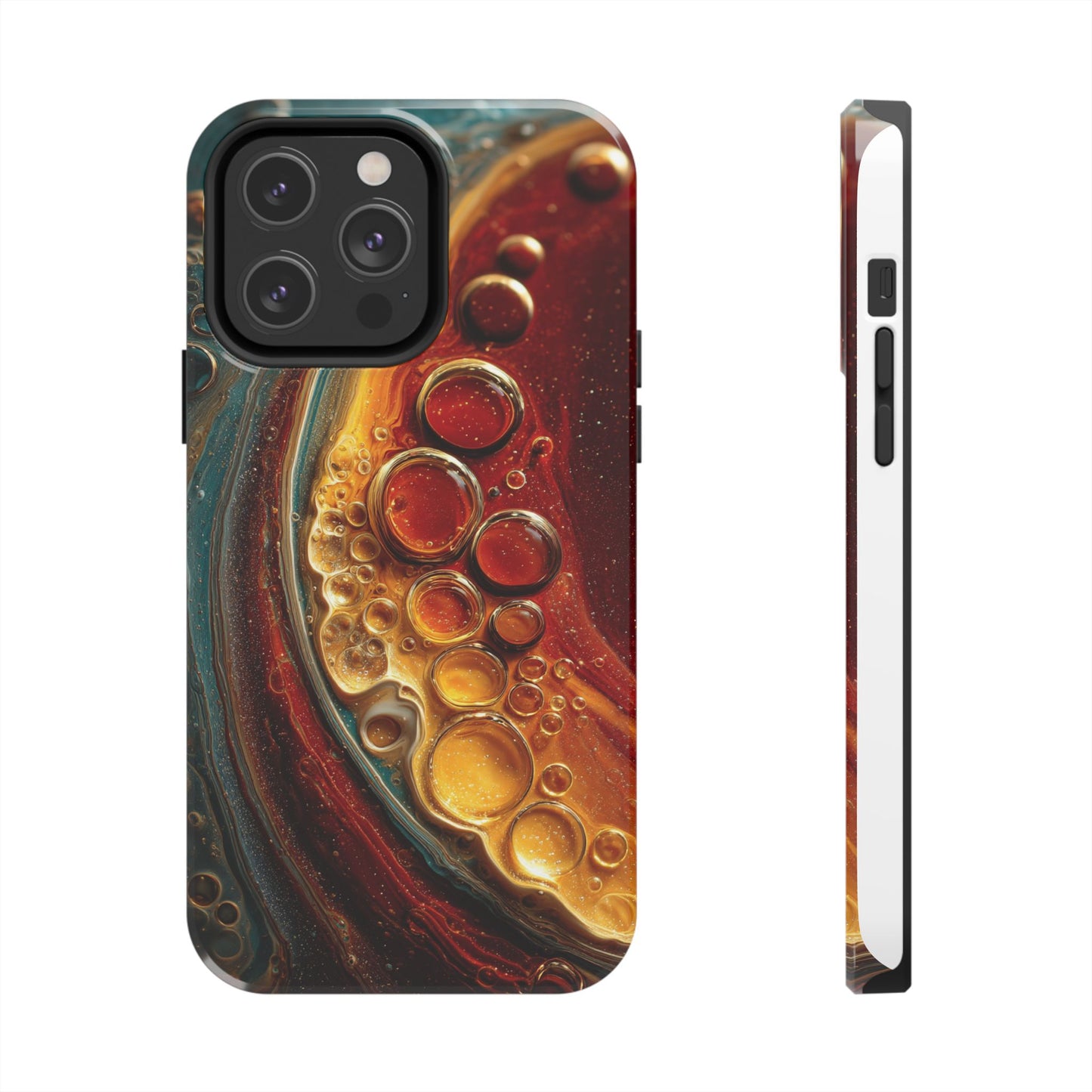Artistic Tough Phone Case - Abstract Lava Design