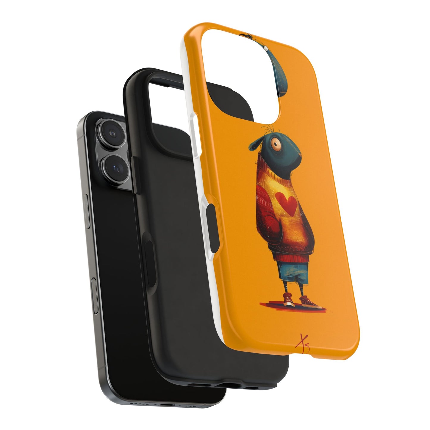 Cute Cartoon Tough Phone Case - Whimsical Sheep Design