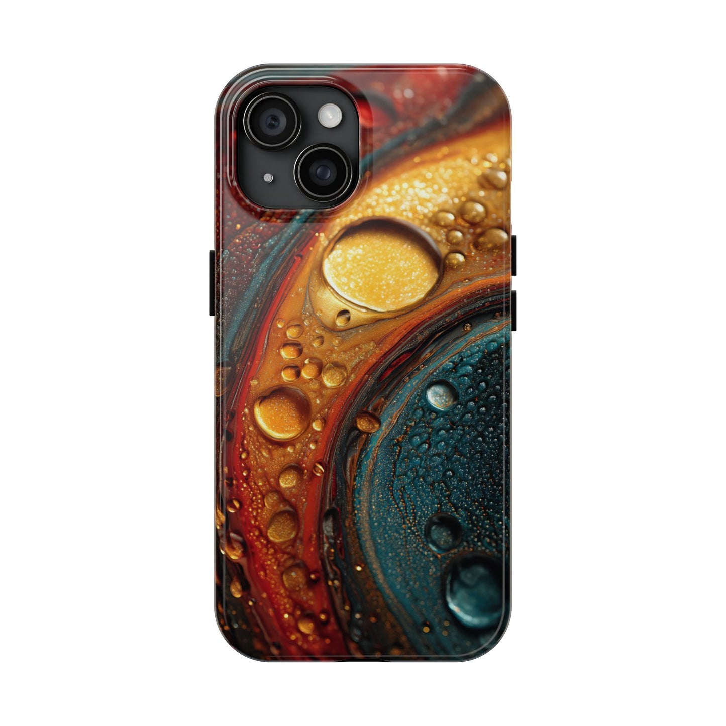 Vibrant Watercolor Tough Phone Case - Colorful Abstract Design