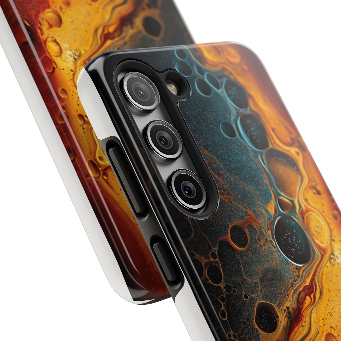 Abstract Lava Tough Phone Case - Vibrant Protective Cover for Adventurous Souls