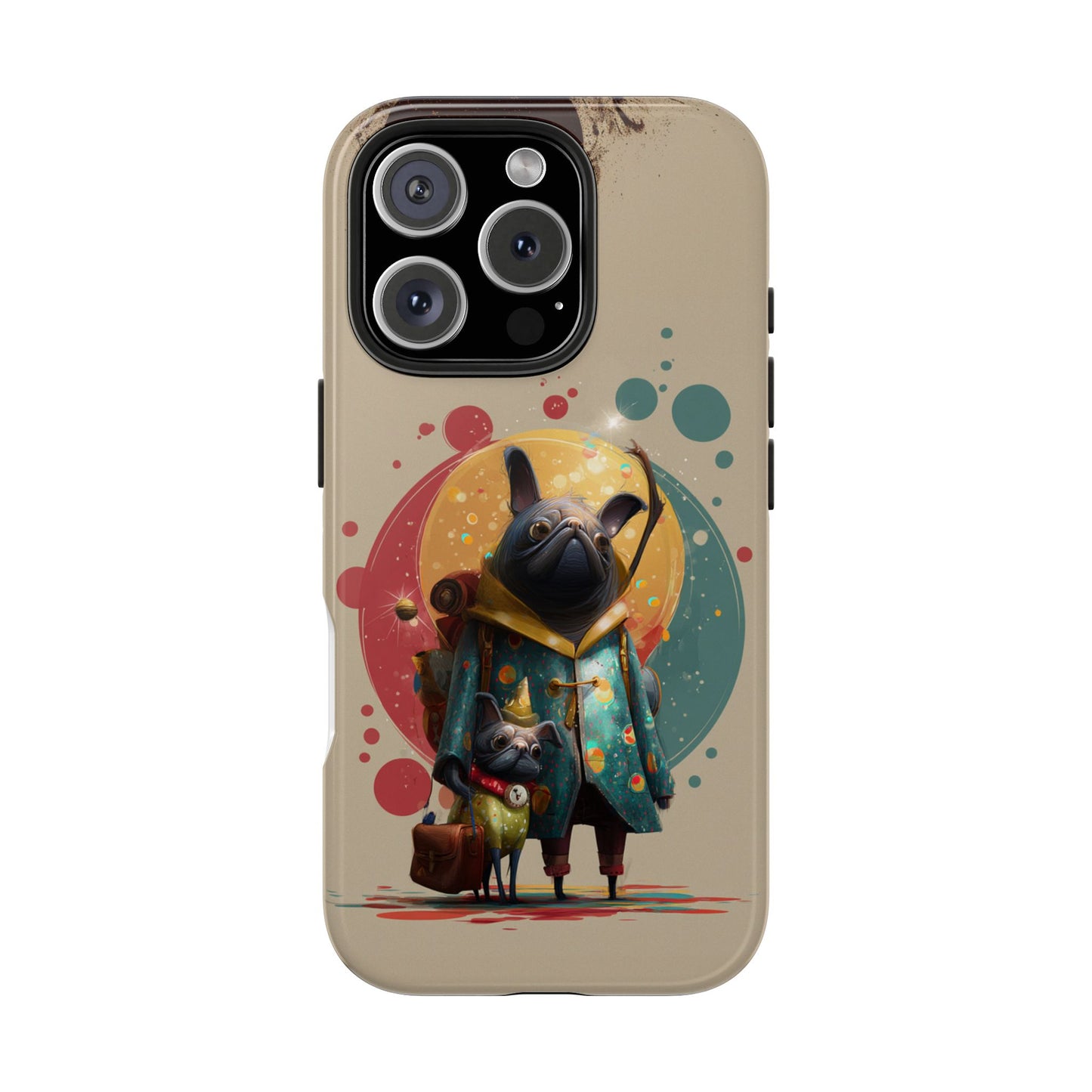 Whimsical Pet-Inspired Tough Phone Case - Perfect for Animal Lovers
