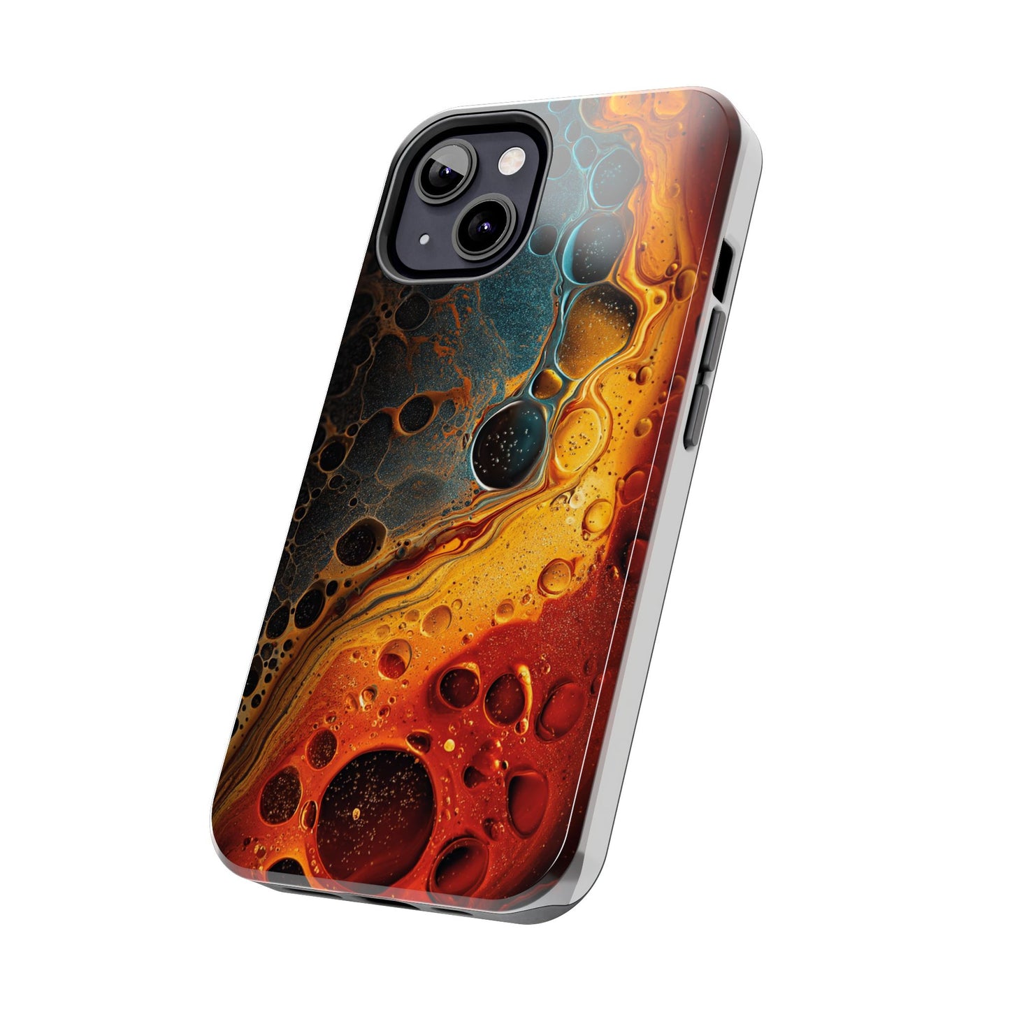 Abstract Lava Tough Phone Case - Vibrant Protective Cover for Adventurous Souls