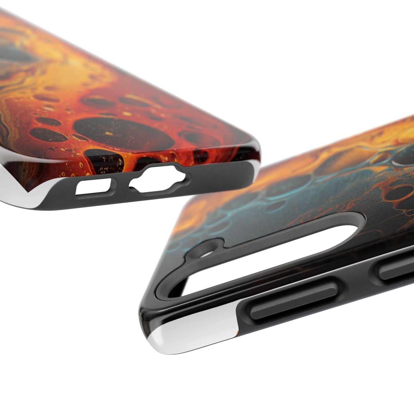 Abstract Lava Tough Phone Case - Vibrant Protective Cover for Adventurous Souls