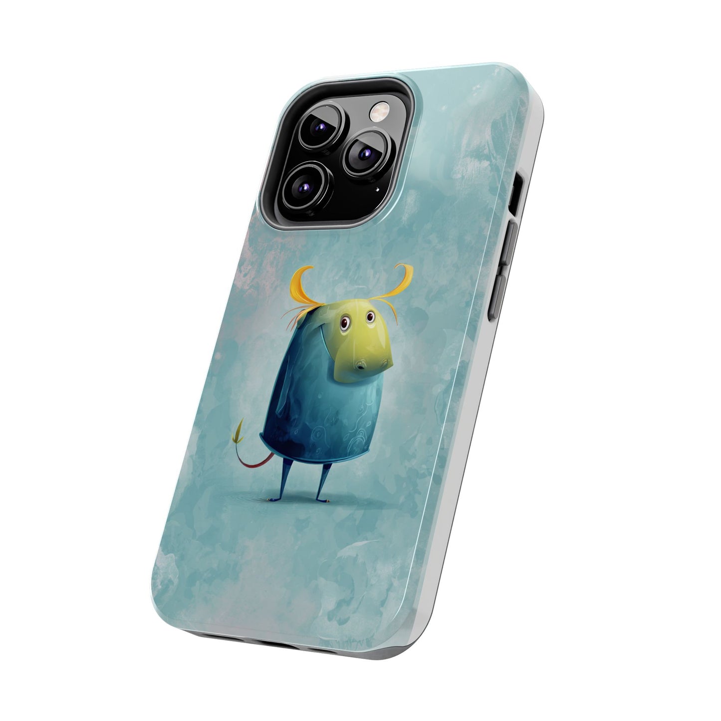 Cute Cartoon Bull Tough Phone Case - Durable & Fun Protection
