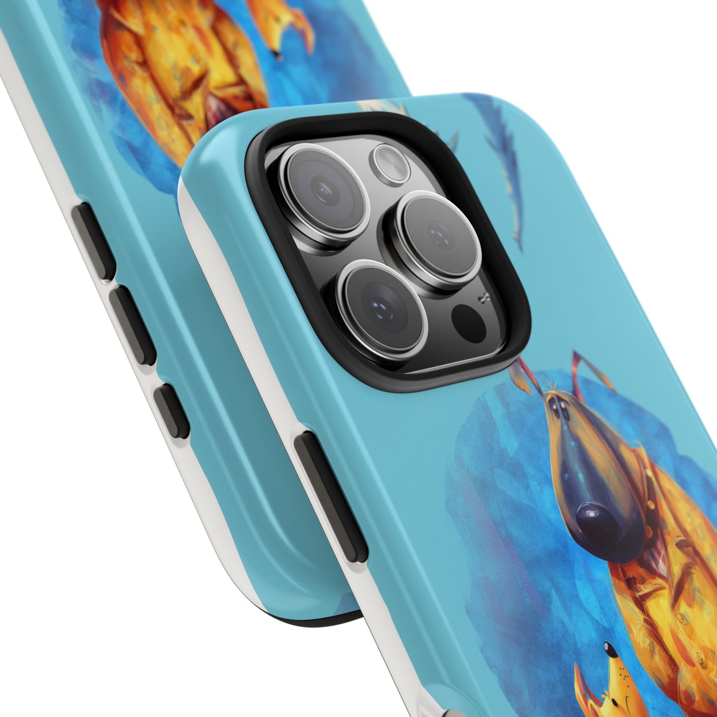 Whimsical Dog-Themed Tough Phone Case for Pet Lovers