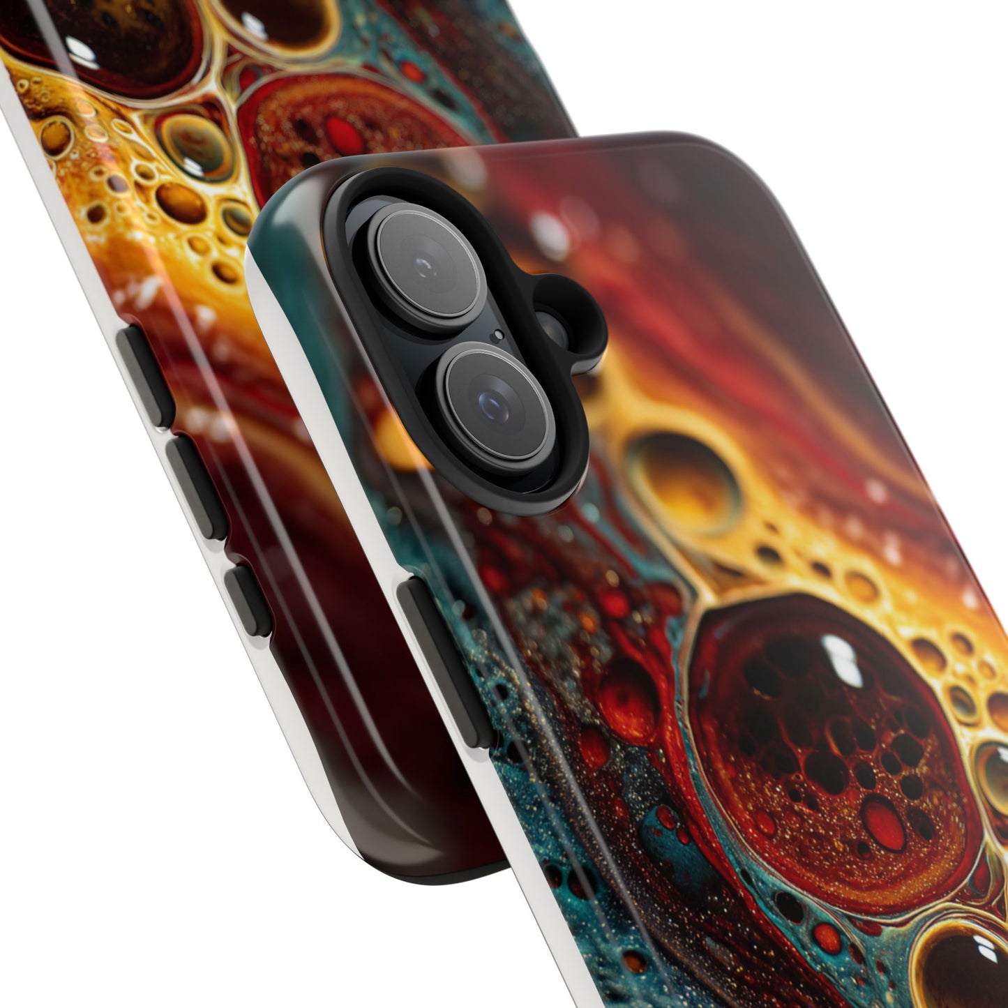 Vibrant Abstract Tough Phone Case - Unique Art for Stylish Protection