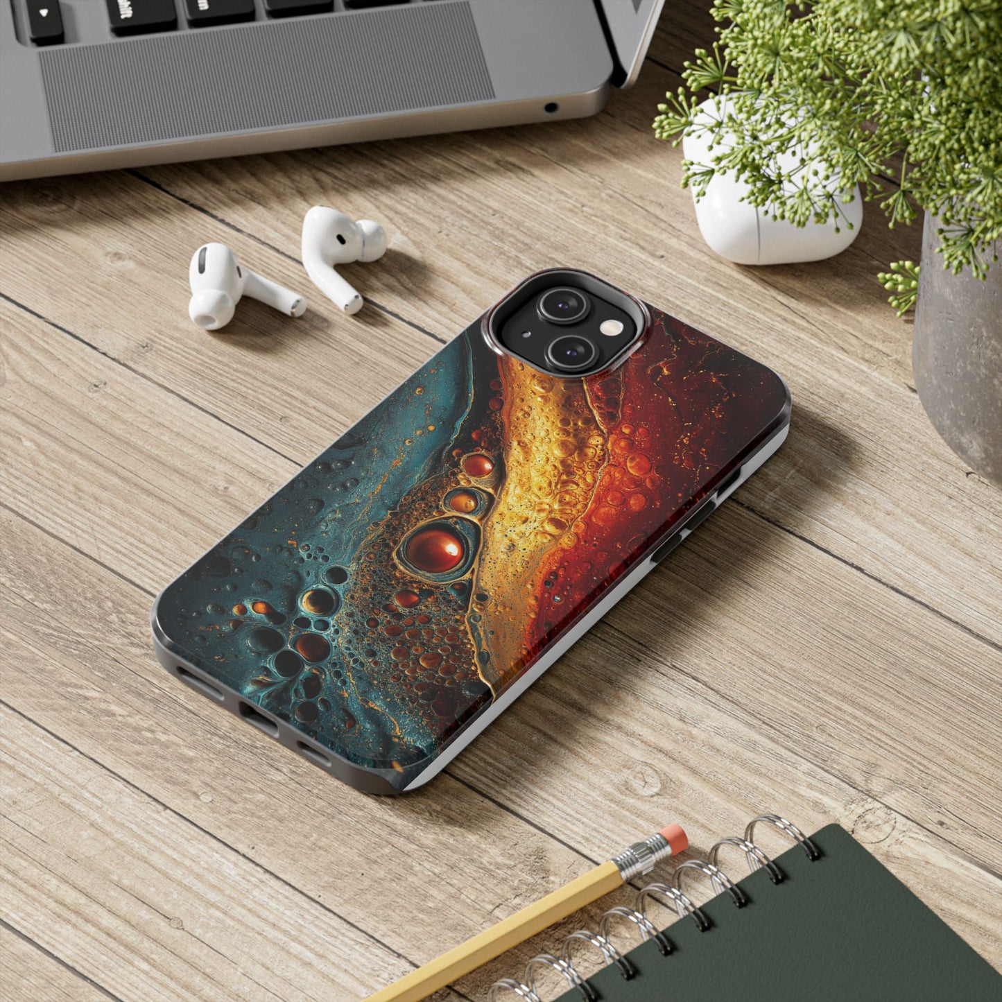 Abstract Colorful Tough Phone Case - Protective Cover with Unique Design