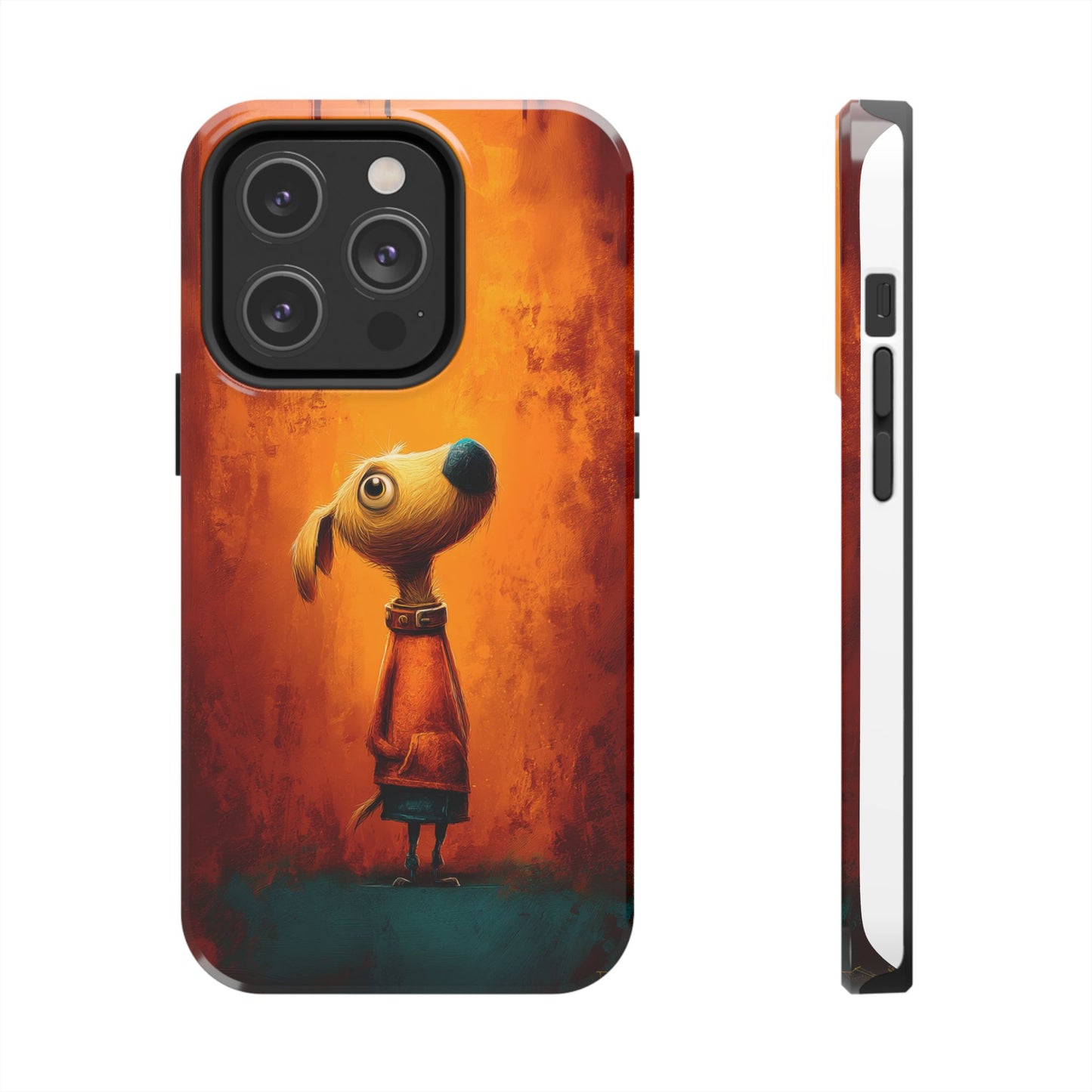 Whimsical Dog Art Tough Phone Case - Durable & Stylish Pet Lover Accessory