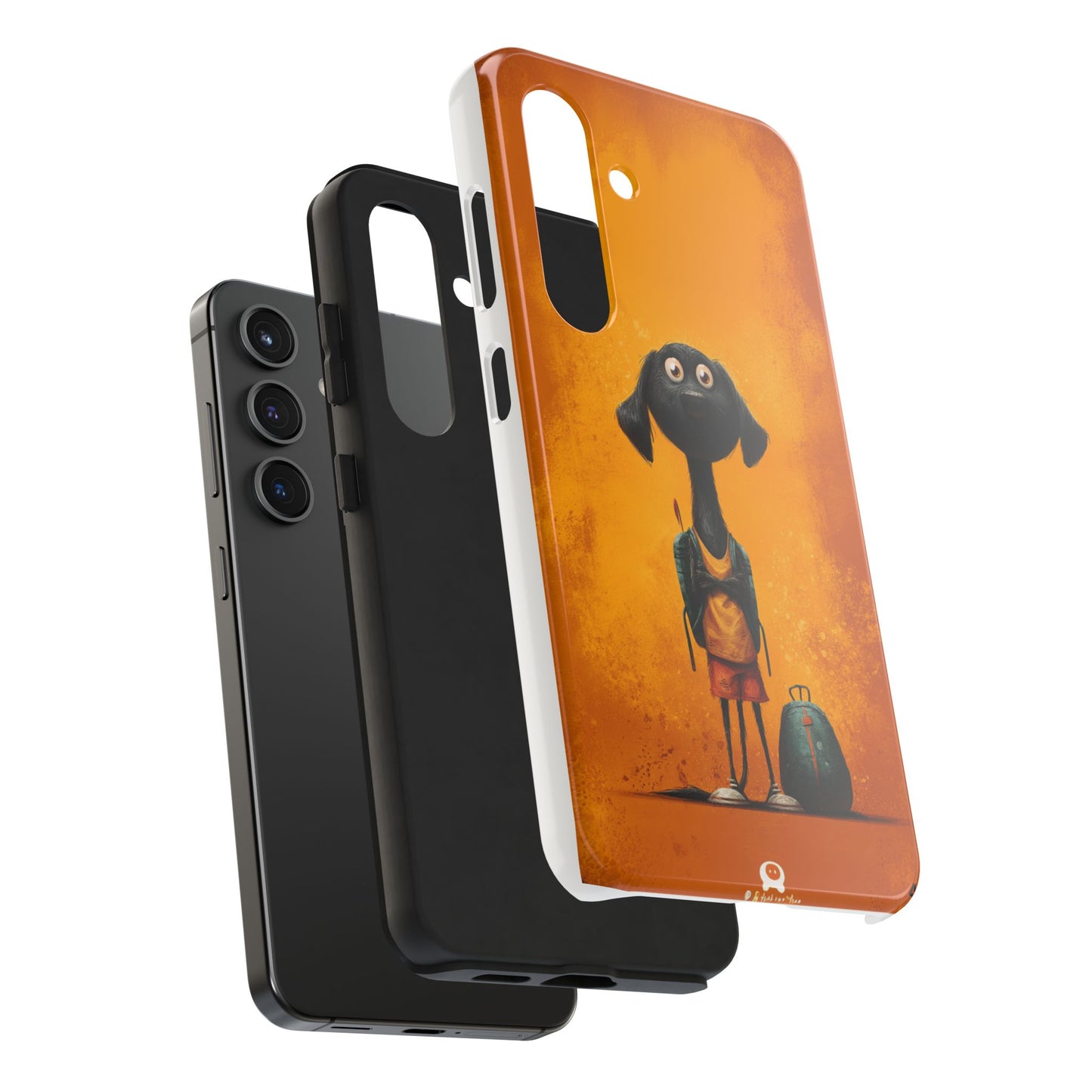 Cute Dog Art Tough Phone Case for Animal Lovers