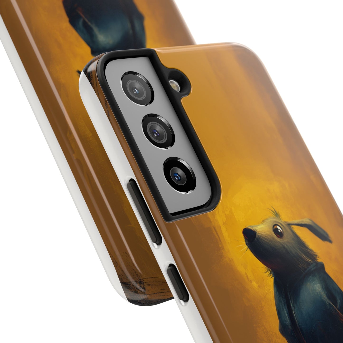 Whimsical Dog Art Tough Phone Case - Durable & Stylish
