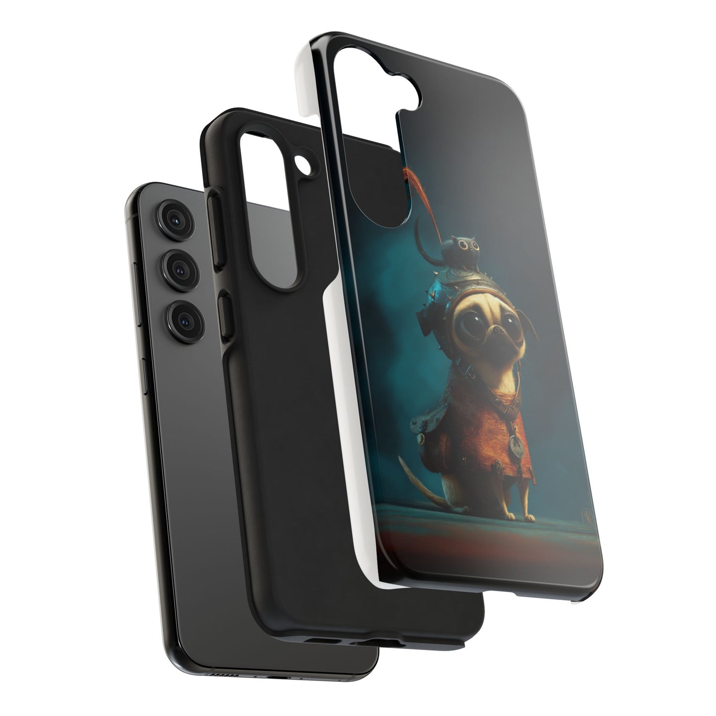 Cute Pug Adventure Tough Phone Case - Durable Protection for Pet Lovers