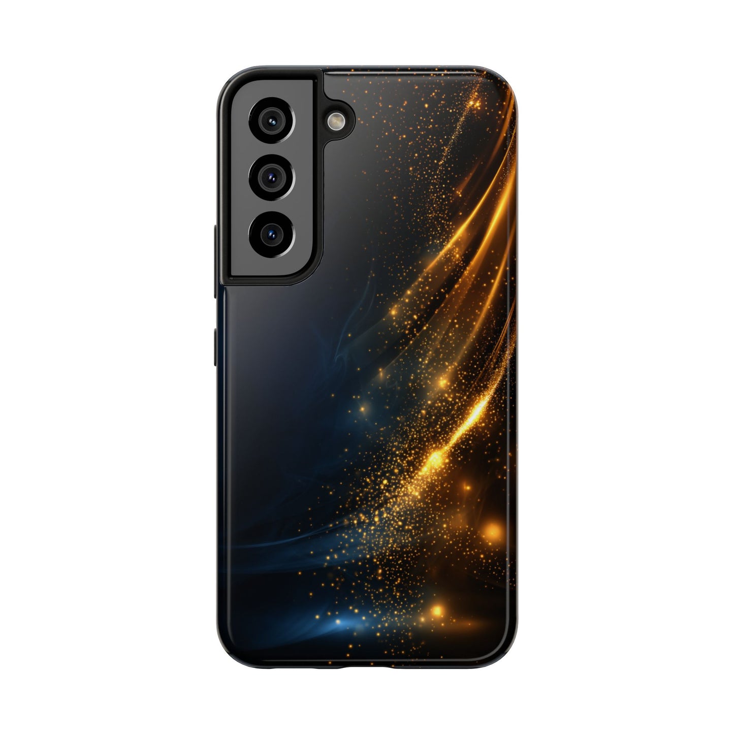 Galaxy Glitter Tough Phone Case - Shockproof Protection for iPhone