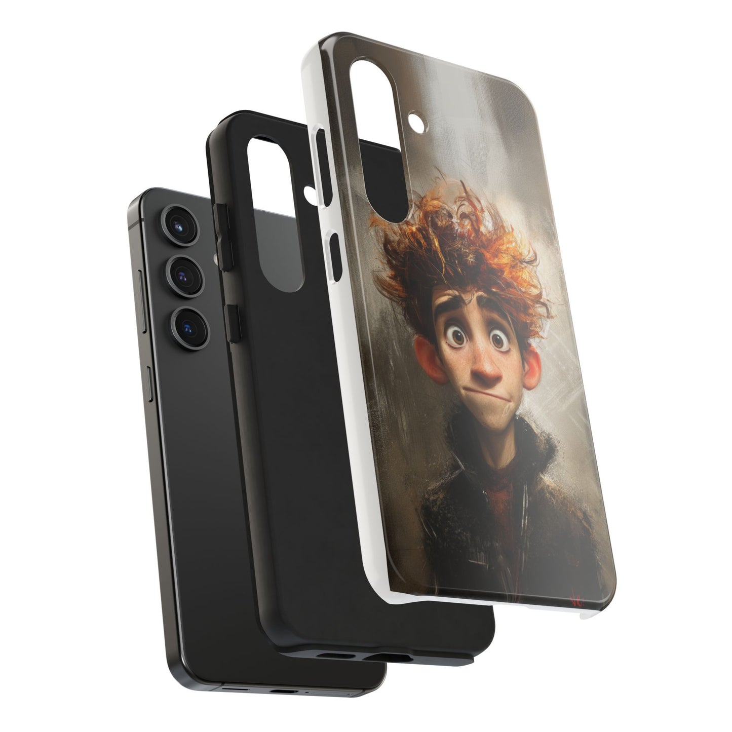 Whimsical Tough Phone Case – Unique Art Design for Creative Souls