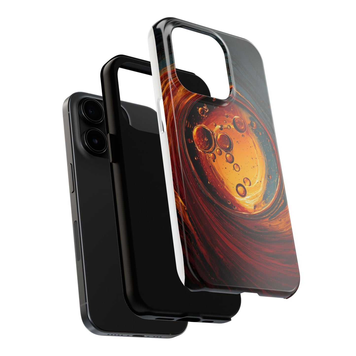 Vibrant Abstract Phone Case with Bubble Design - Tough & Stylish