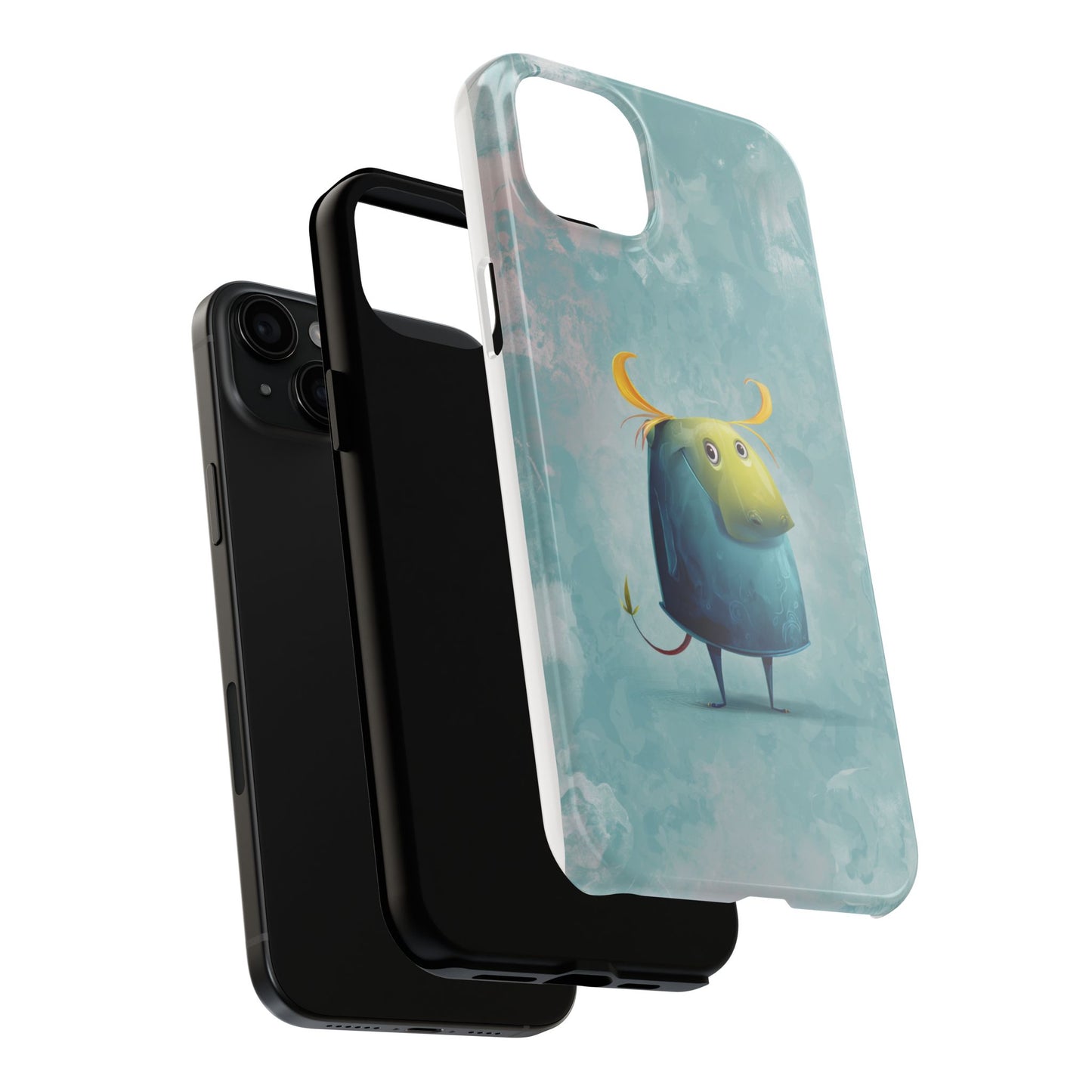 Cute Cartoon Bull Tough Phone Case - Durable & Fun Protection