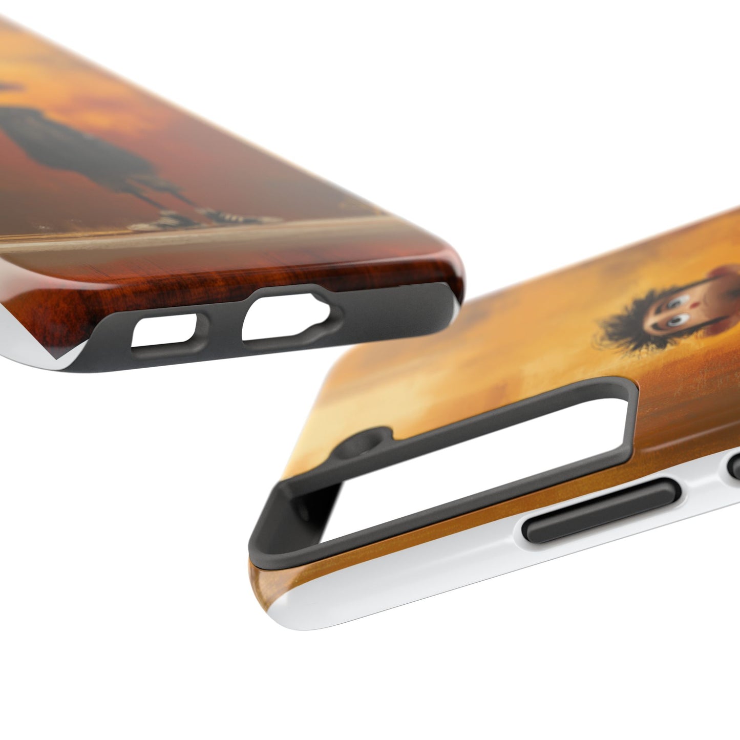 Unique Tough Phone Cases with Artistic Boy Design - Perfect for Kids and Teens