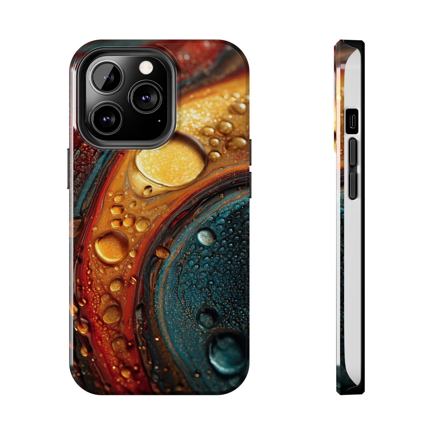 Vibrant Watercolor Tough Phone Case - Colorful Abstract Design