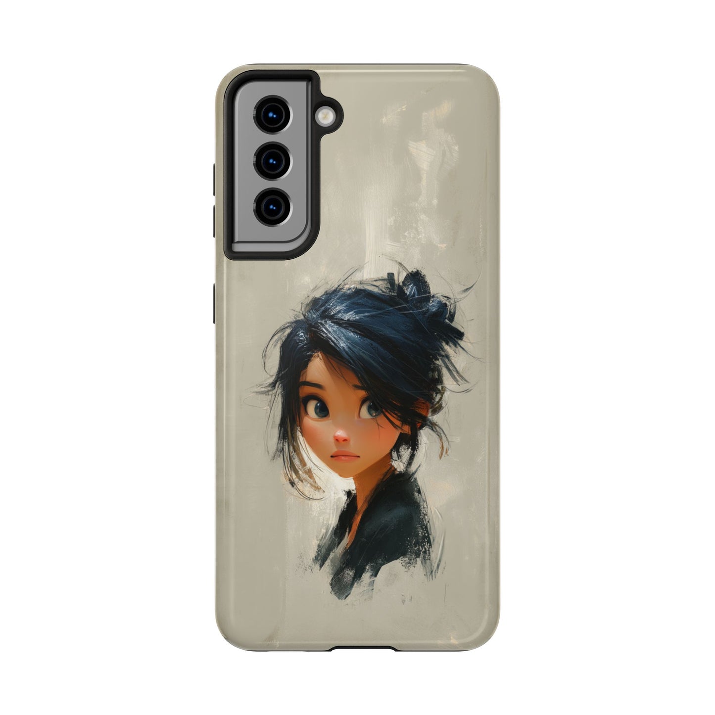 Artistic Tough Phone Case – Unique Portrait Design for Creatives