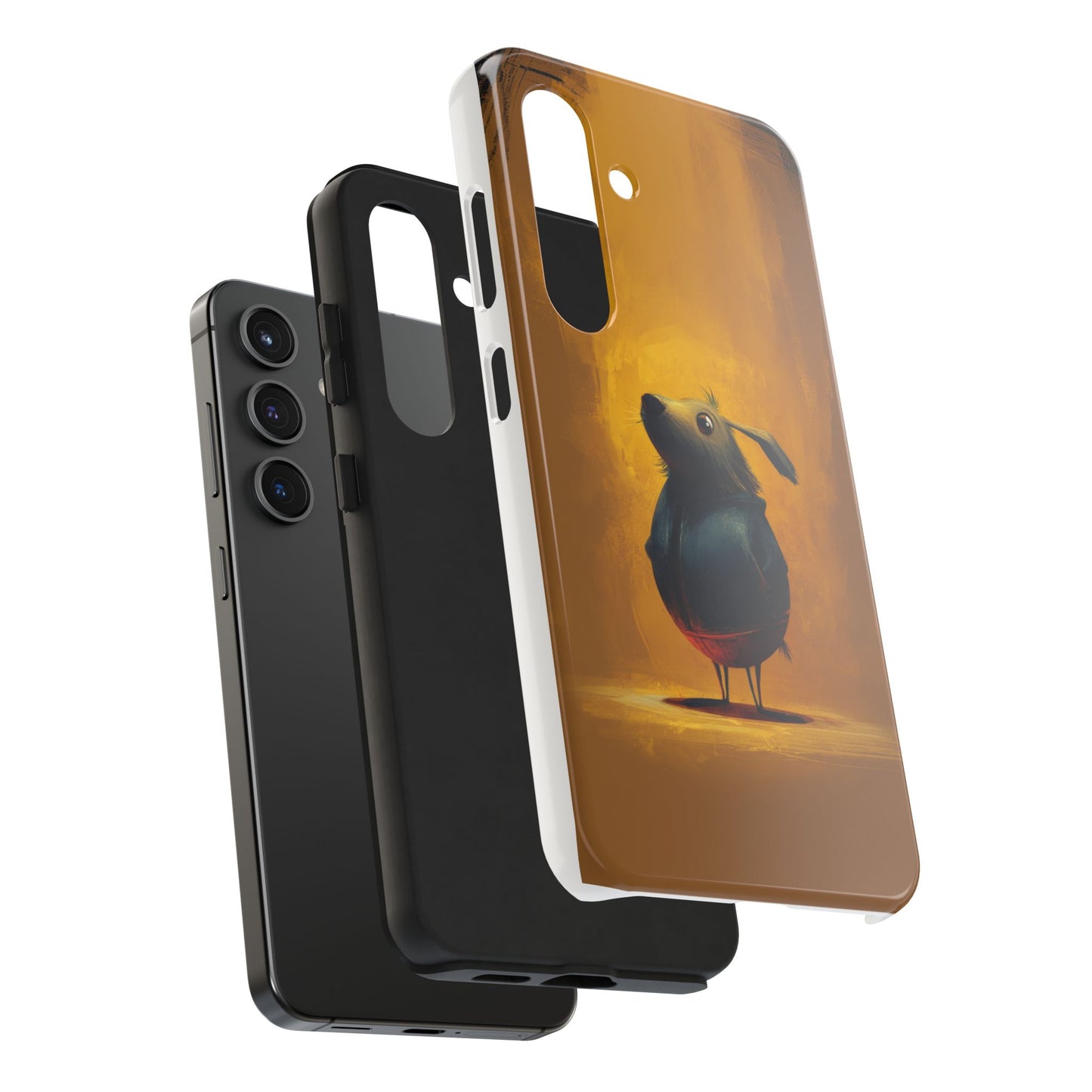 Whimsical Dog Art Tough Phone Case - Durable & Stylish