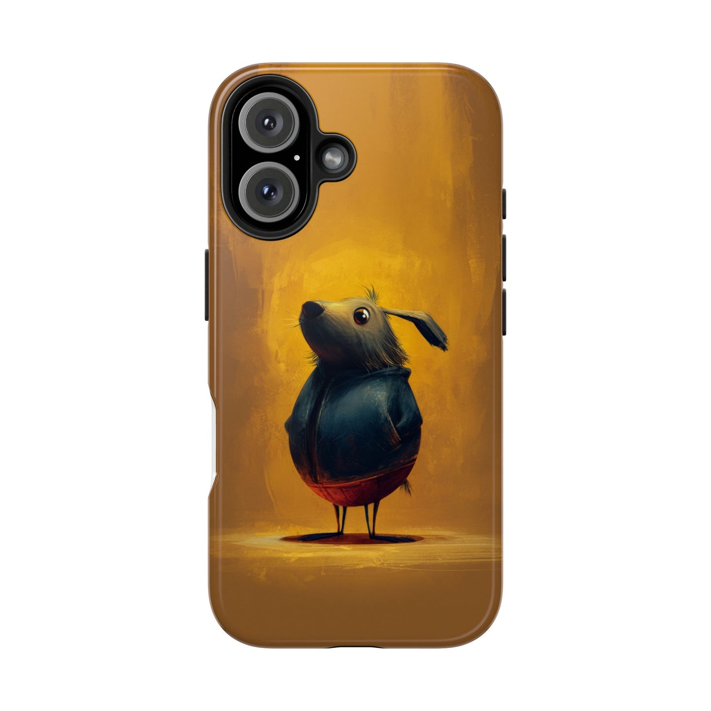 Whimsical Dog Art Tough Phone Case - Durable & Stylish