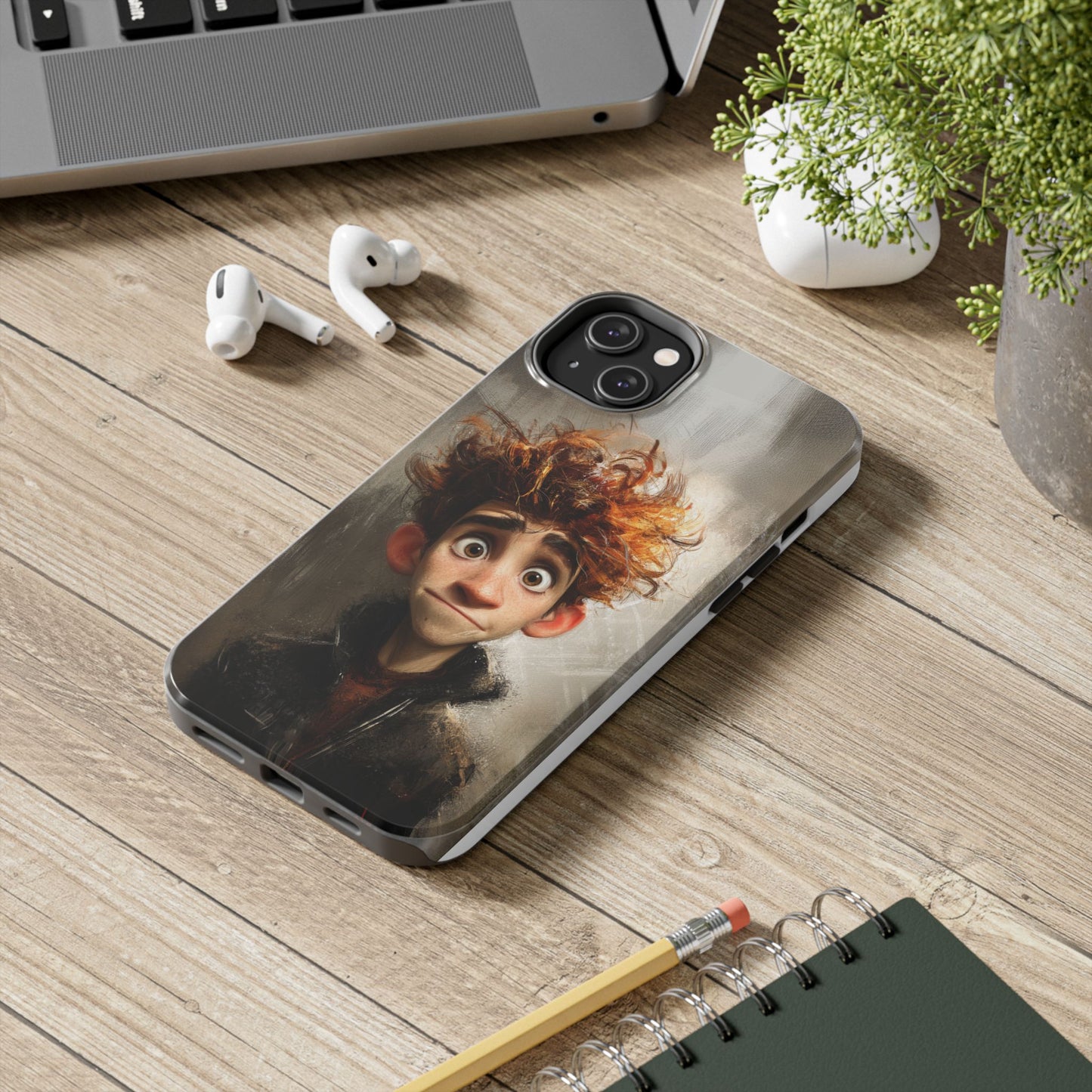 Whimsical Tough Phone Case – Unique Art Design for Creative Souls