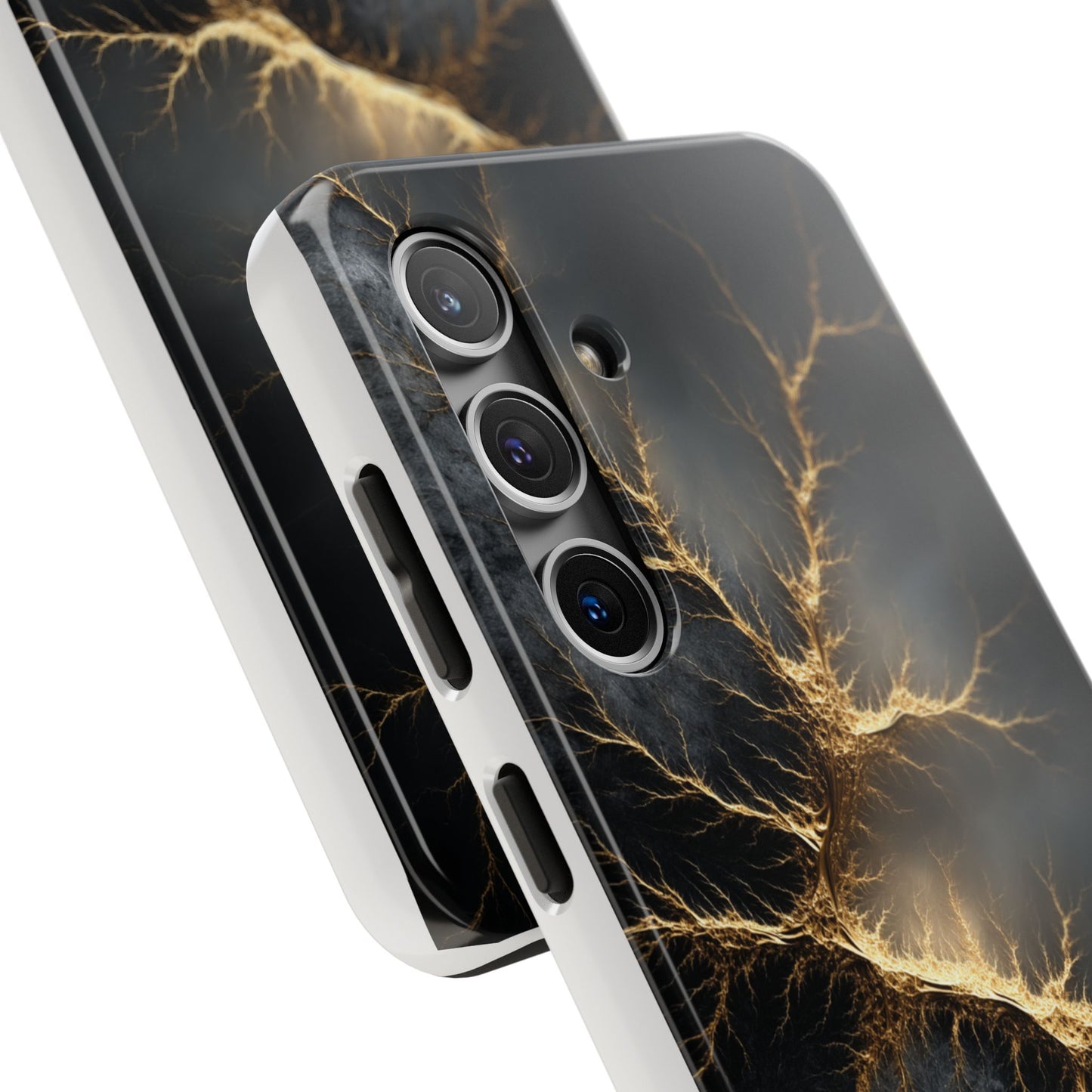 Electric Lightning Tough Phone Case - Durable Protection with Striking Design