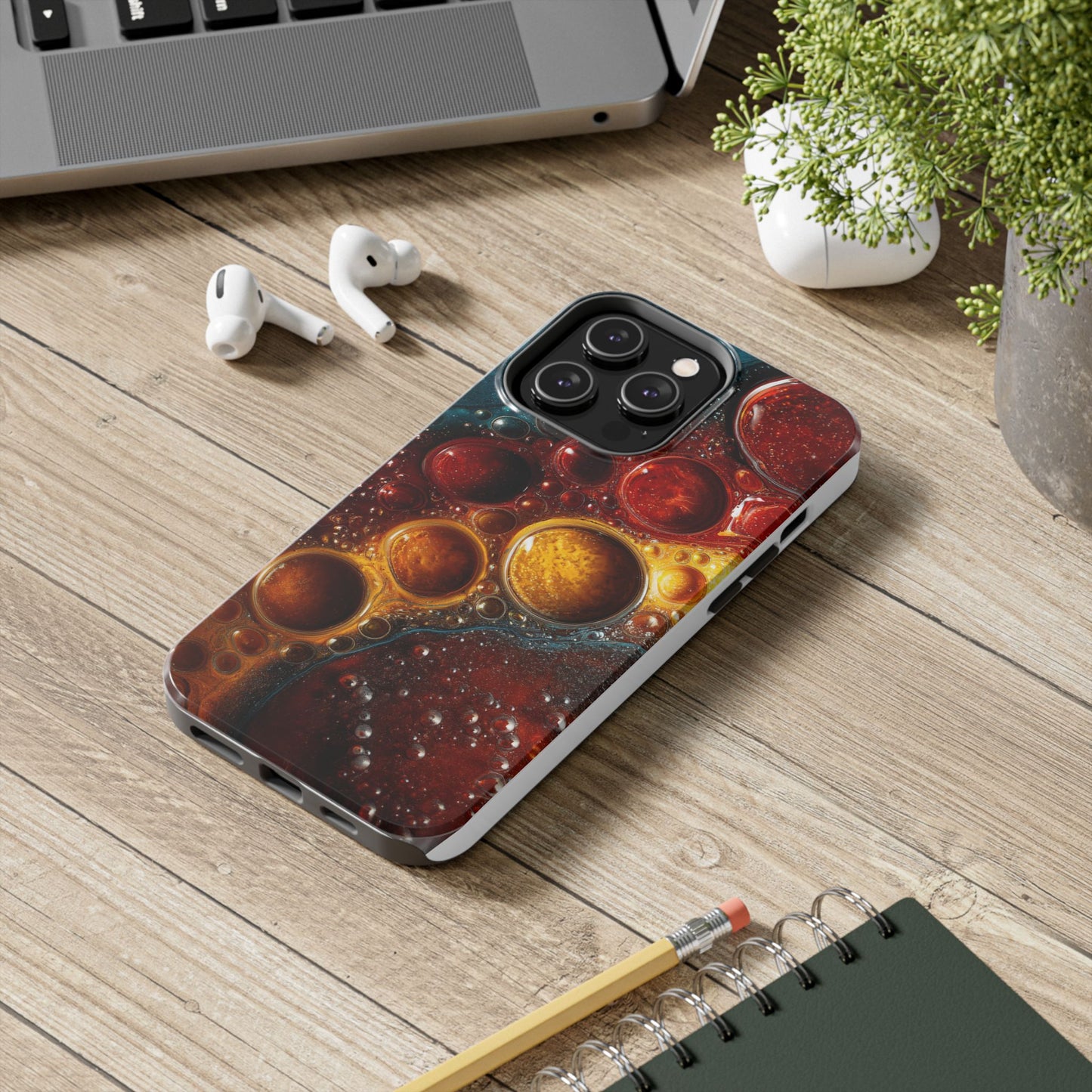 Vibrant Abstract Tough Phone Case - Durable and Stylish Protection