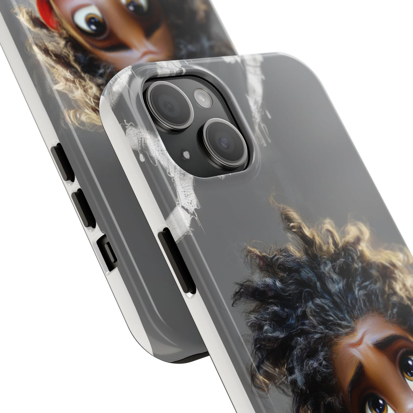 Whimsical Tough Phone Case - Artistic Design for Kids and Tweens