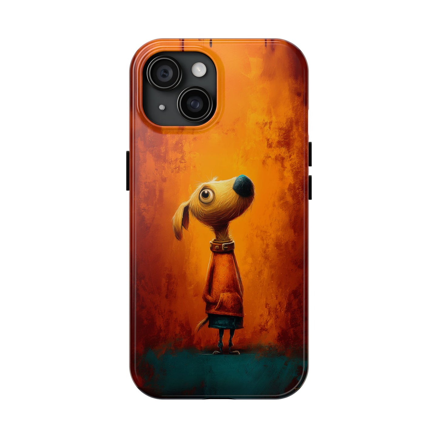 Whimsical Dog Art Tough Phone Case - Durable & Stylish Pet Lover Accessory