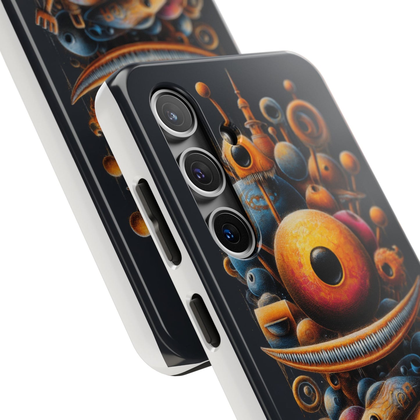 Unique Tough Phone Case with Abstract Art Design