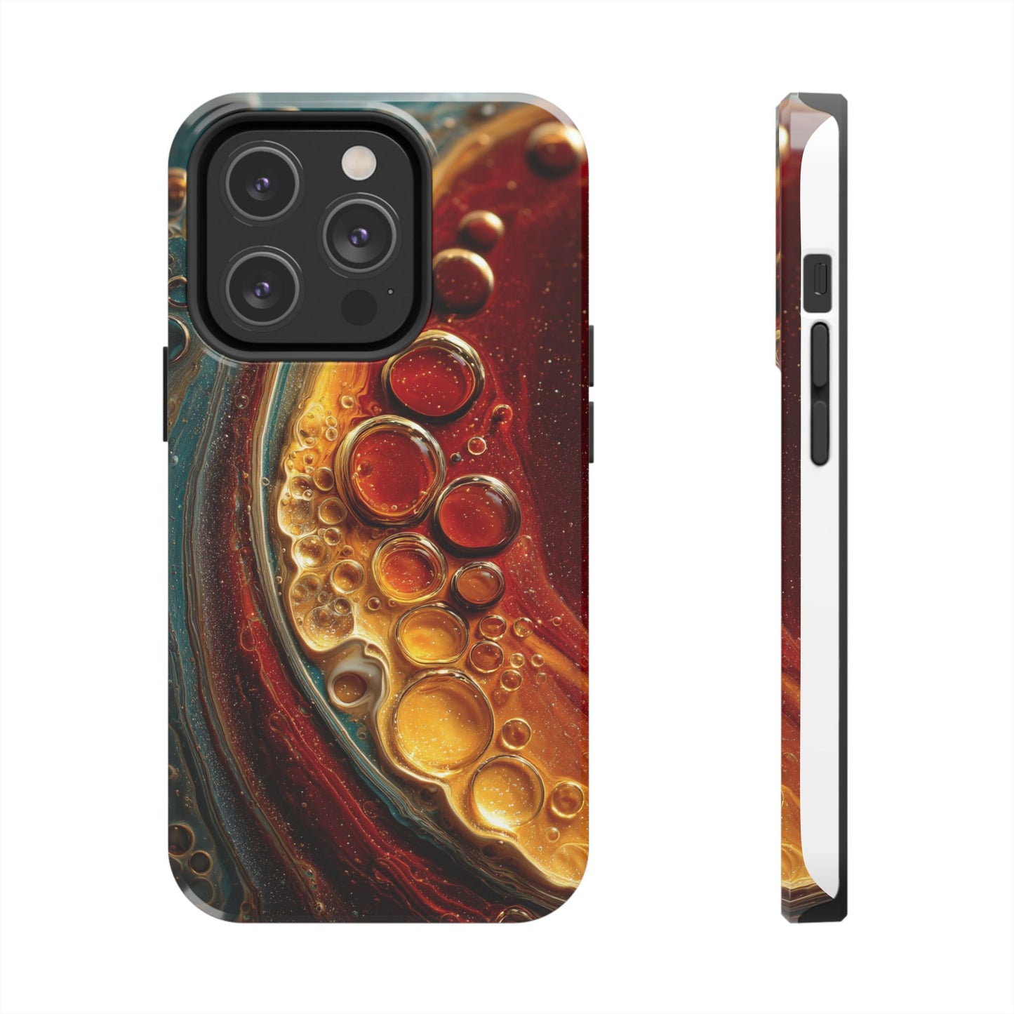 Artistic Tough Phone Case - Abstract Lava Design
