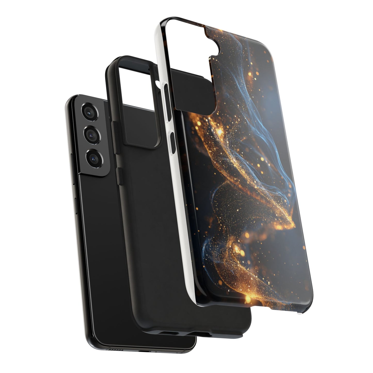 Elegant Gold Swirl Tough Phone Case – Durable & Stylish Protection for Your Device