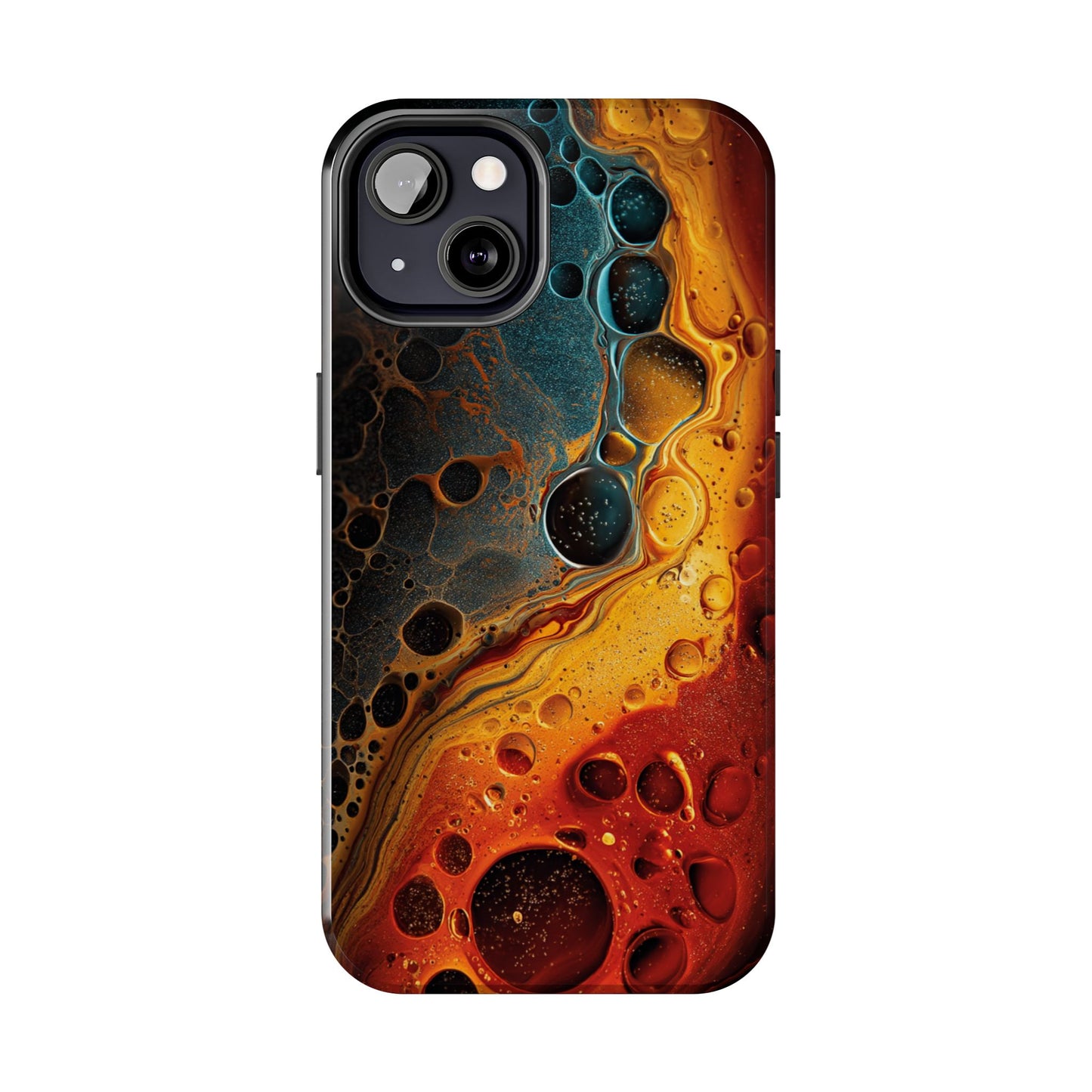 Abstract Lava Tough Phone Case - Vibrant Protective Cover for Adventurous Souls