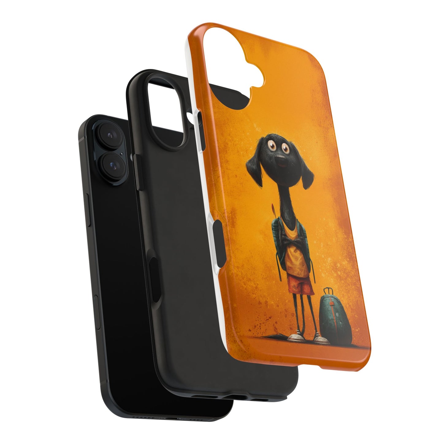 Cute Dog Art Tough Phone Case for Animal Lovers
