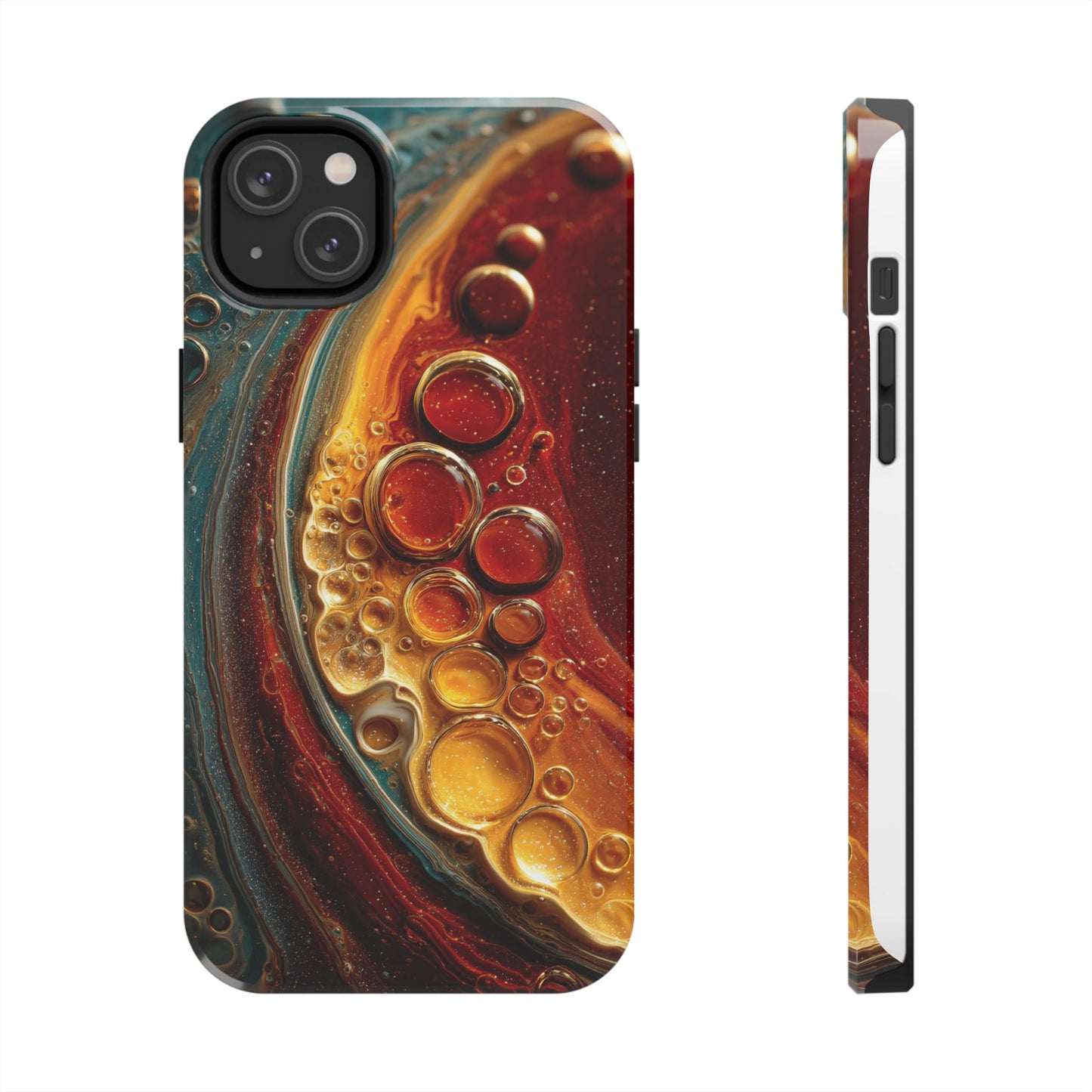 Artistic Tough Phone Case - Abstract Lava Design