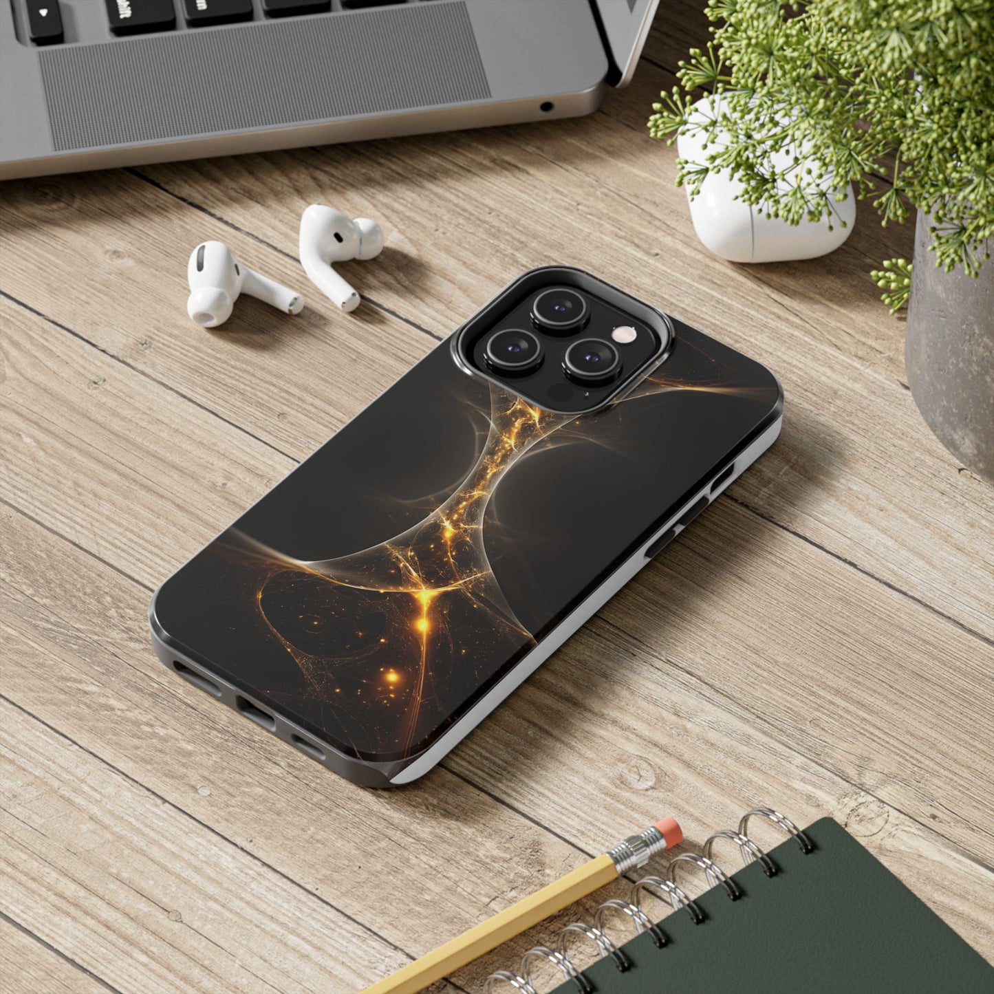 Cosmic Glow Tough Phone Case - Durable Protection with Stellar Design