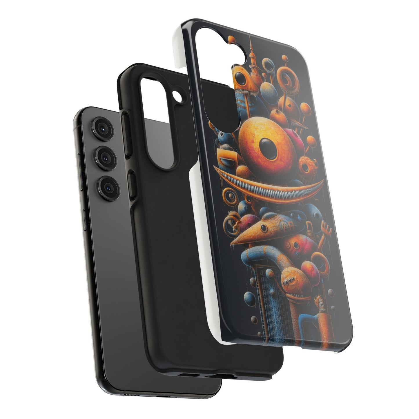 Unique Tough Phone Case with Abstract Art Design