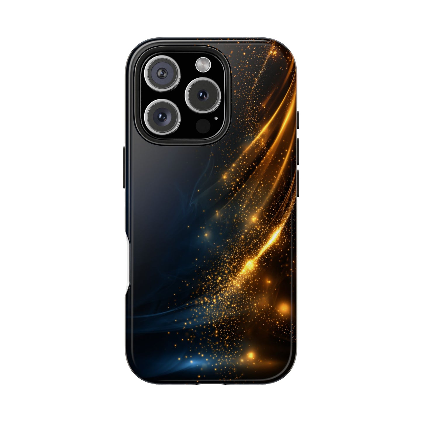 Galaxy Glitter Tough Phone Case - Shockproof Protection for iPhone