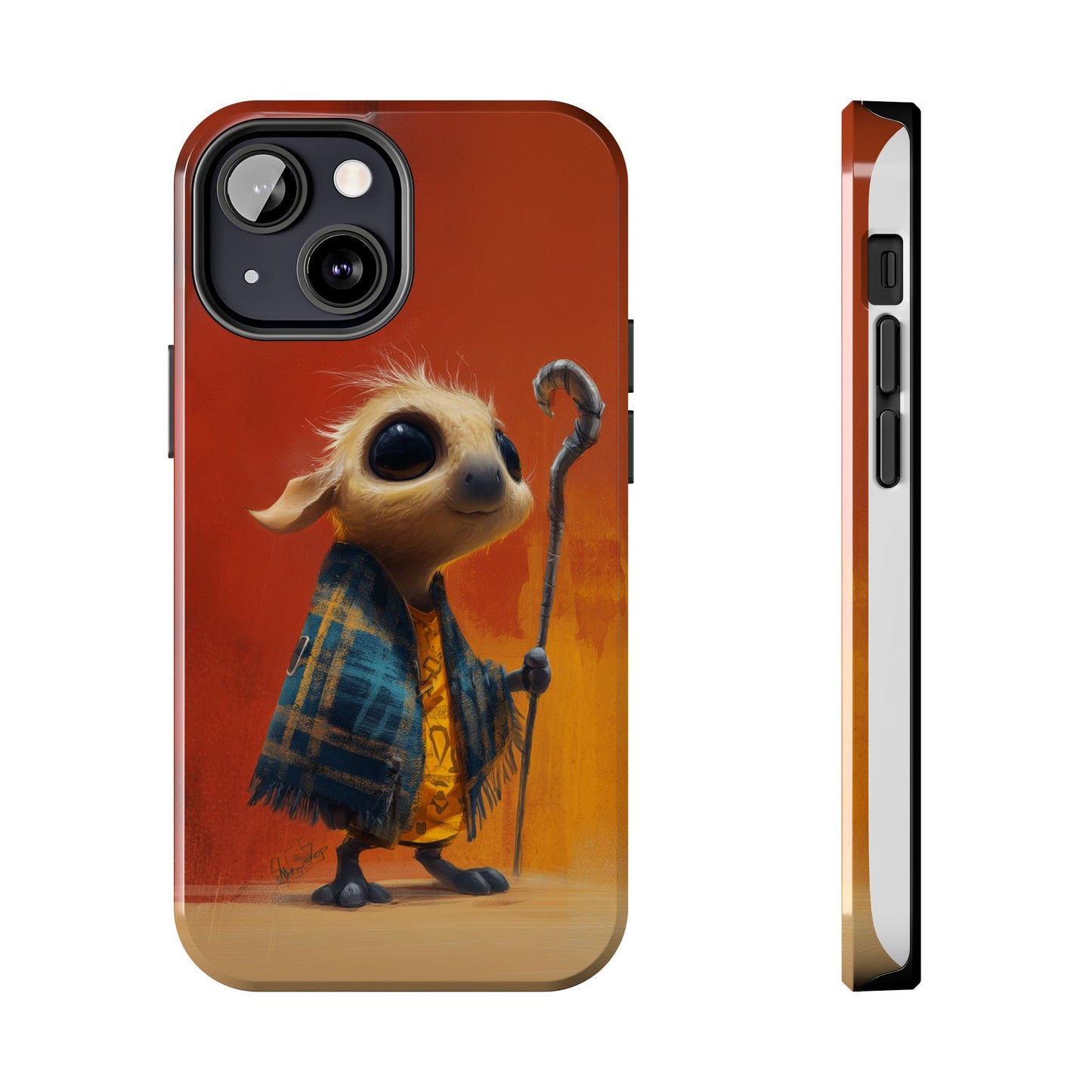 Whimsical Tough Phone Case - Cute Character Design for Kids & Adults
