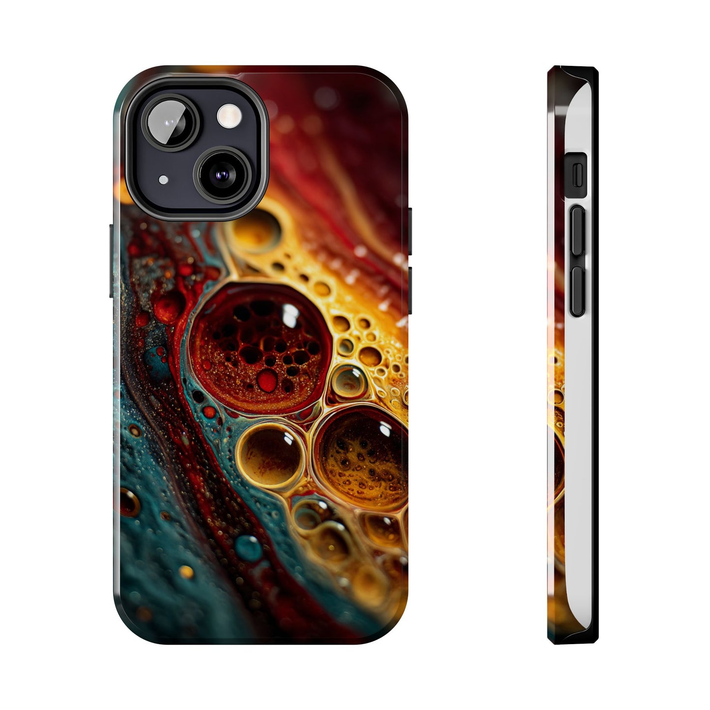 Vibrant Abstract Tough Phone Case - Unique Art for Stylish Protection
