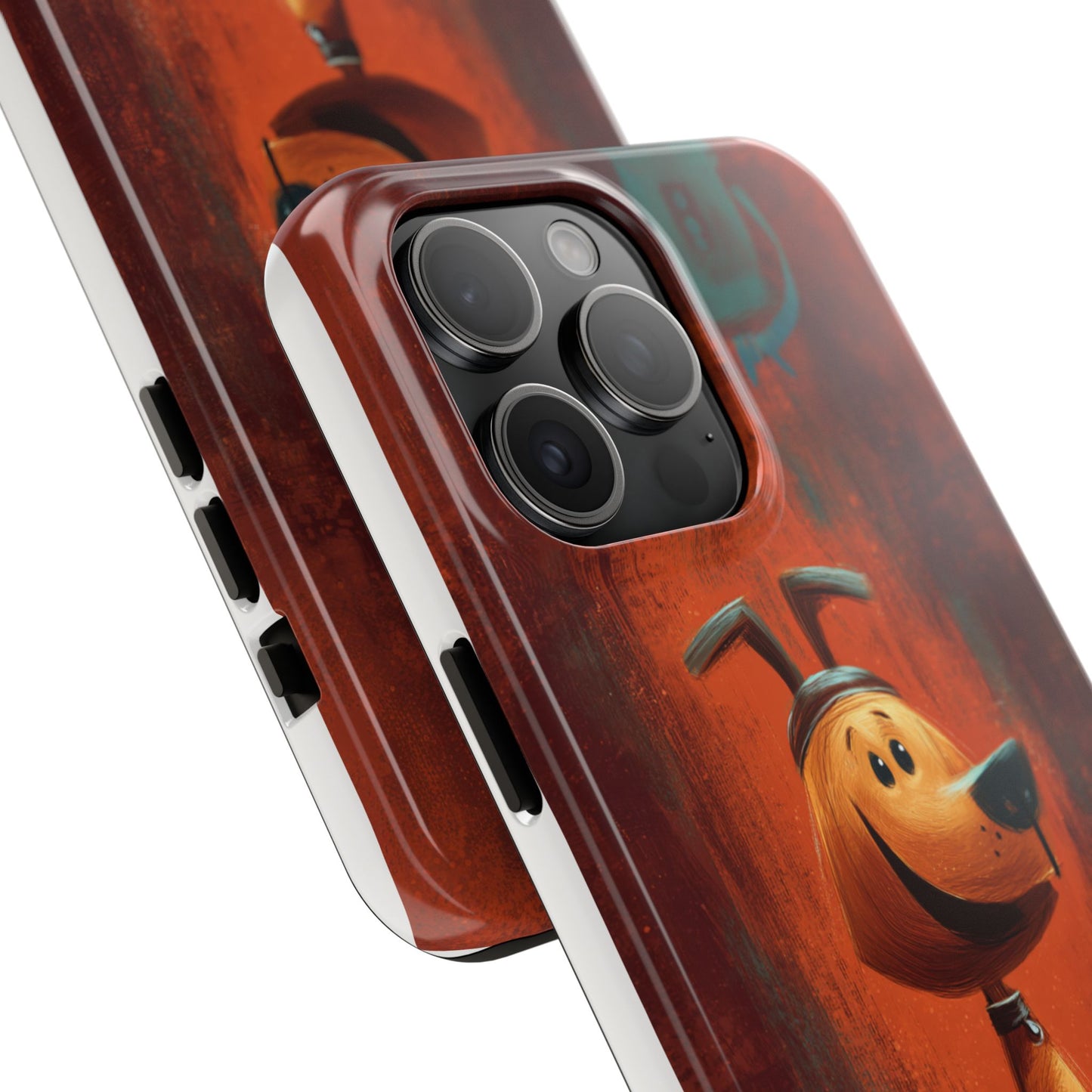 Playful Dog Art Tough Phone Case - Perfect for Pet Lovers