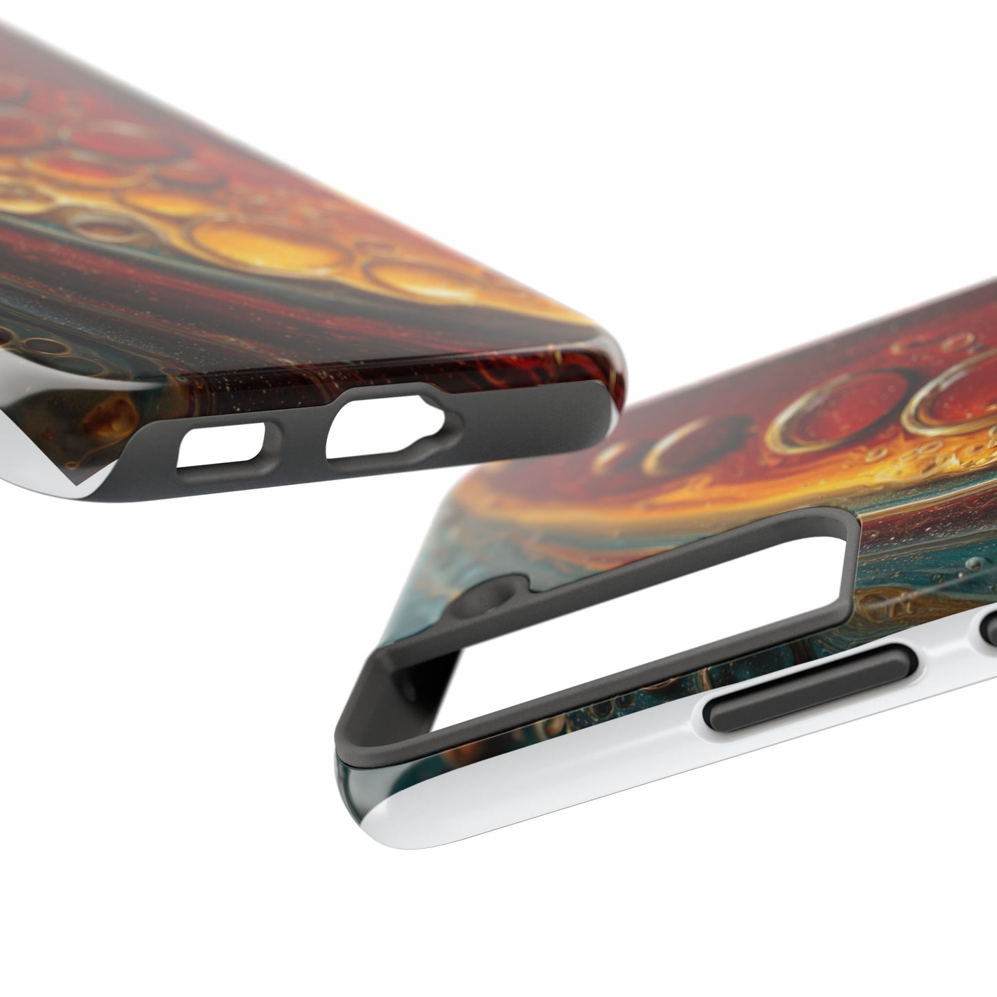 Artistic Tough Phone Case - Abstract Lava Design