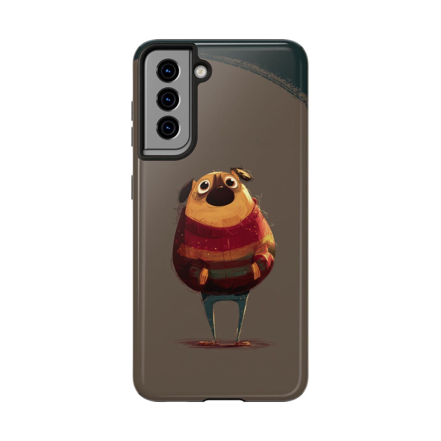 Cute Pug Tough Phone Case - Durable & Stylish Protection for Pet Lovers