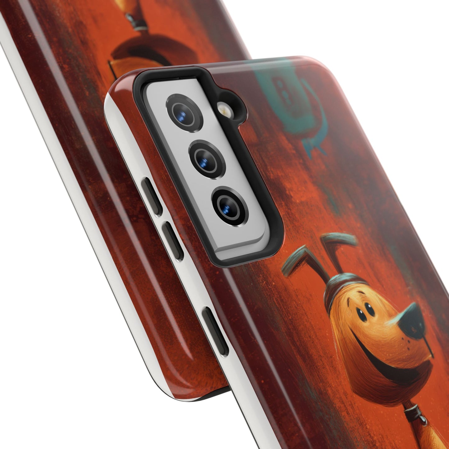 Playful Dog Art Tough Phone Case - Perfect for Pet Lovers