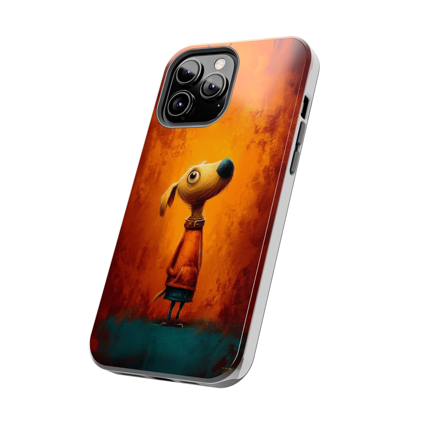 Whimsical Dog Art Tough Phone Case - Durable & Stylish Pet Lover Accessory