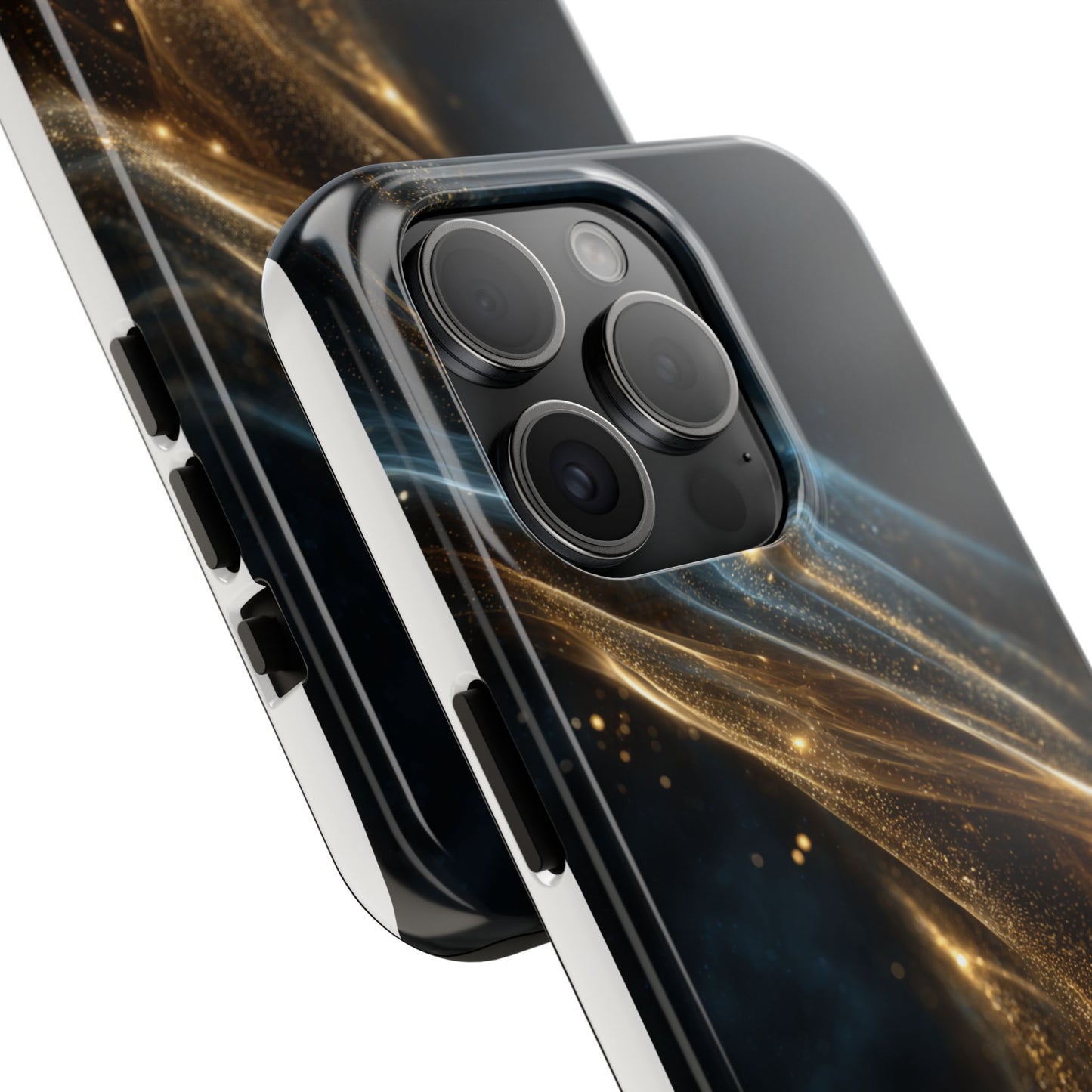 Stunning Gold Swirl Tough Phone Case - Stylish Protection with Elegance