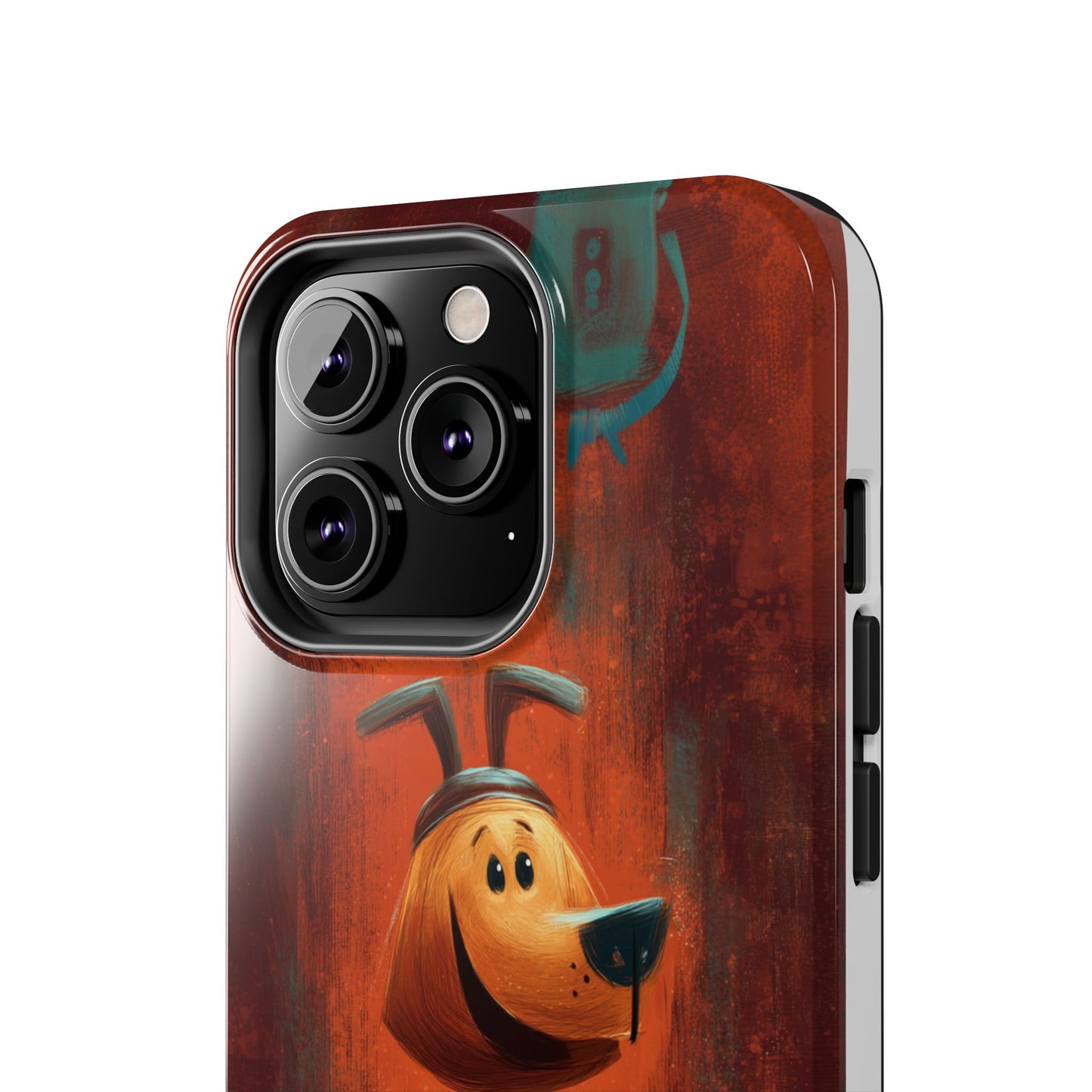 Playful Dog Art Tough Phone Case - Perfect for Pet Lovers