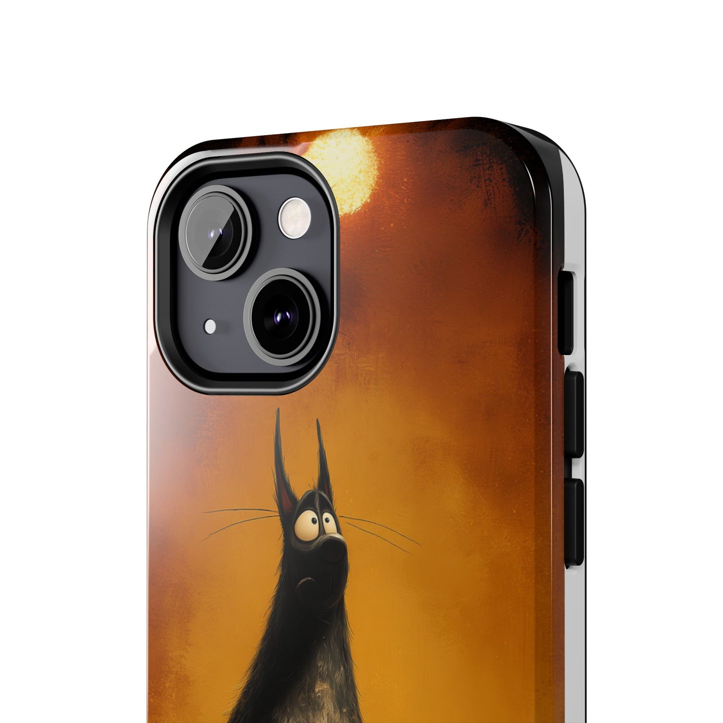 Whimsical Tough Phone Cases - Cat & Dog Design