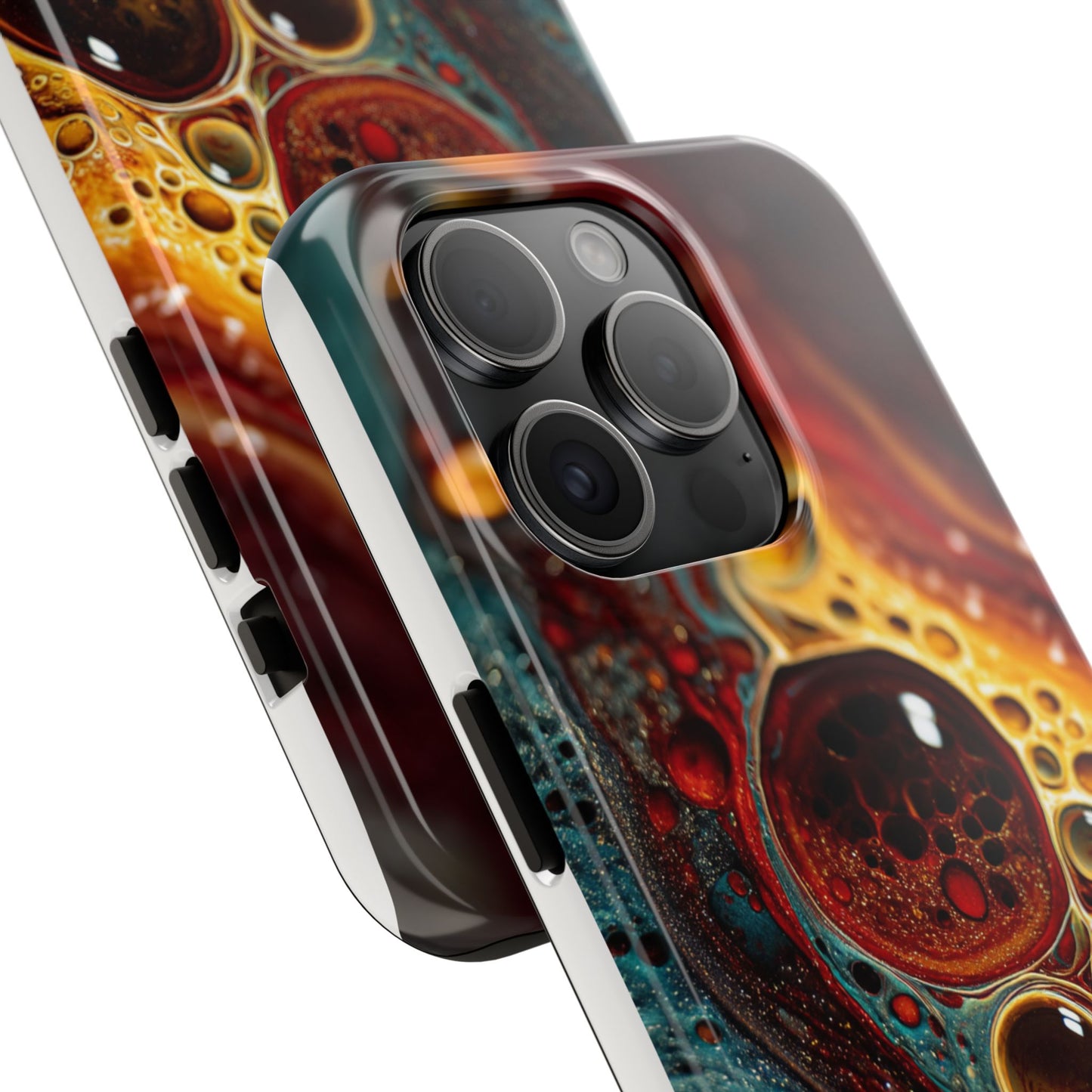 Vibrant Abstract Tough Phone Case - Unique Art for Stylish Protection
