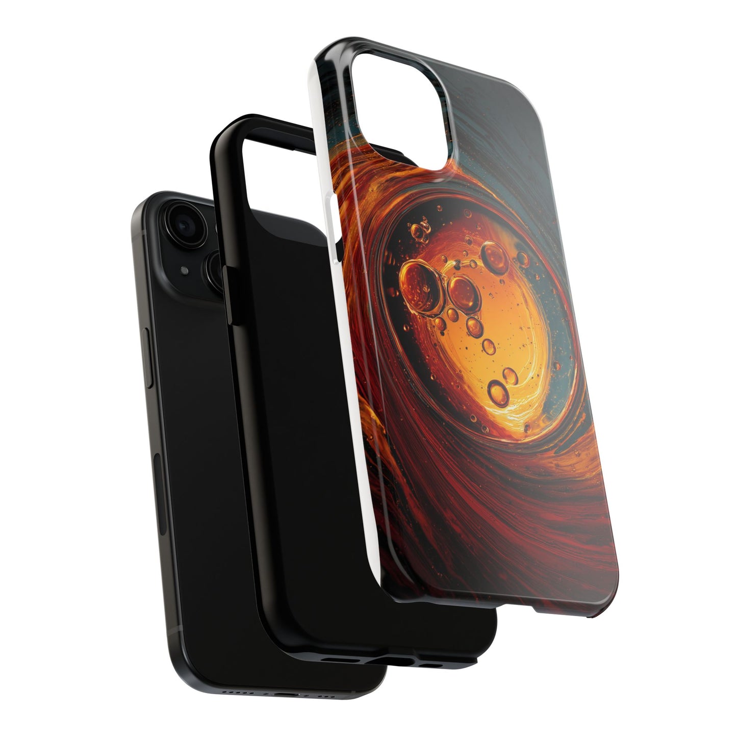 Vibrant Abstract Phone Case with Bubble Design - Tough & Stylish